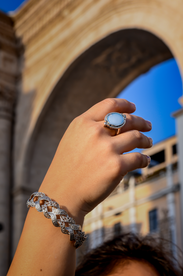 ANILLO CON PIEDRA NATURAL